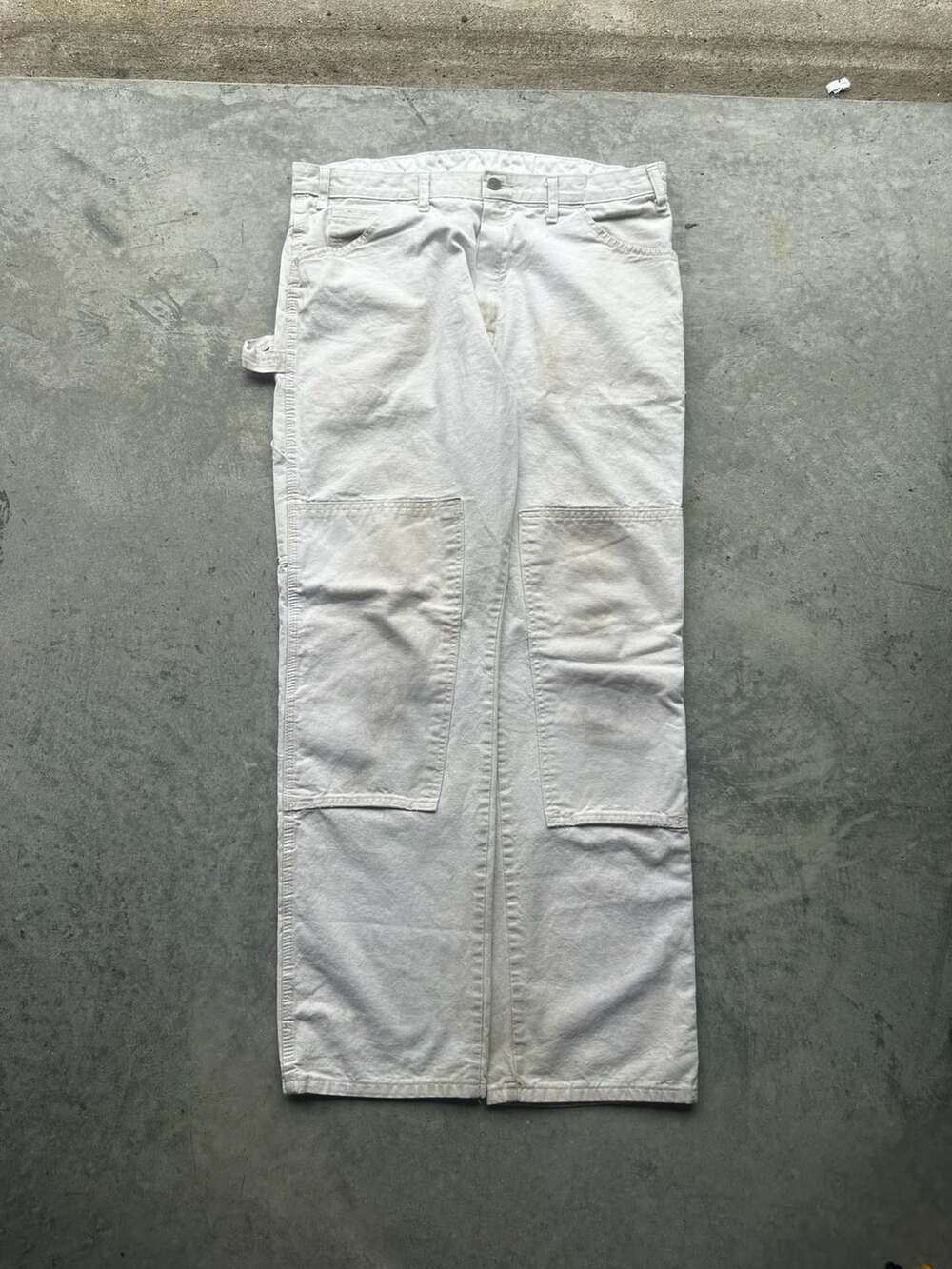 Dickies Painter Pants Size 36x30 Natural White Cotton Utility Work Wear